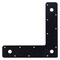 Hampton Hampton 1/8 in. H X 9 in. W X 2 in. D Black Steel Corner Plate 02-3411-401 - alternate 5